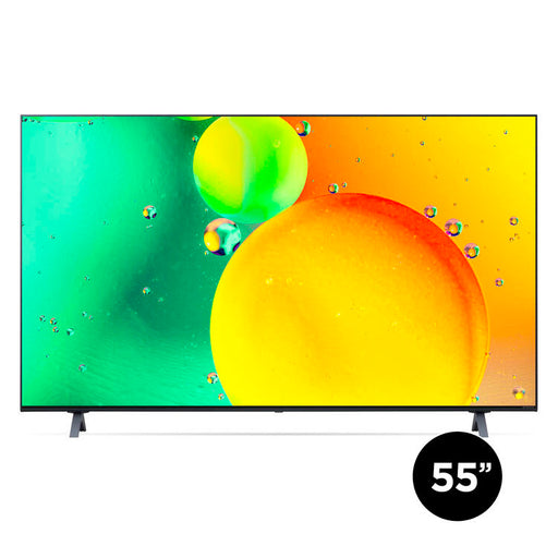 LG 55NANO75UQA | 55" NanoCell 4K Smart TV - LED - Nano75 Series - HDR - Processor IA a5 Gen5 4K - Black-Sonxplus St-Georges