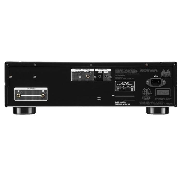 Denon DCD-1700NE | CD/SACD Player - With Advanced AL32 Processing Plus - SVH Mechanism - Black-Sonxplus St-Georges