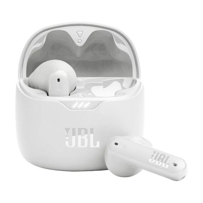 JBL Tune Flex | In-Ear Headphones - 100% Wireless - Bluetooth - Noise reduction - Stick-open design - IPX4 - White-Sonxplus St-Georges