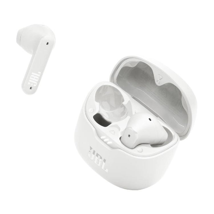 JBL Tune Flex | In-Ear Headphones - 100% Wireless - Bluetooth - Noise reduction - Stick-open design - IPX4 - White-Sonxplus St-Georges