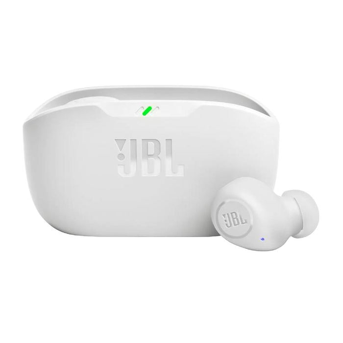 JBL Vibe Buds | In-Ear Headphones - Wireless - Bluetooth - Smart Ambient Technology - White-Sonxplus St-Georges