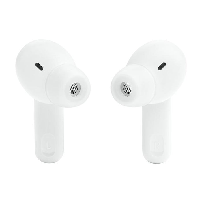 JBL Tune Beam | In-Ear Headphones - 100% Wireless - Bluetooth - Smart Ambient - Stick-open Design - White-Sonxplus St-Georges