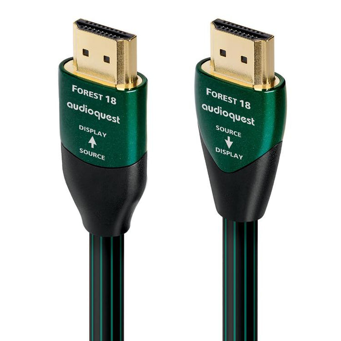 Audioquest Forest | Active HDMI cable - Transfer up to 8K Ultra HD - HDR - eARC - 18 Gbps - 10 Meters-Sonxplus St-Georges