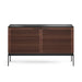 BDI BDICORR7128CHOC | Multimedia cabinet - Louvered doors - Solid wood - Walnut Stained Chocolate-Sonxplus St-Georges