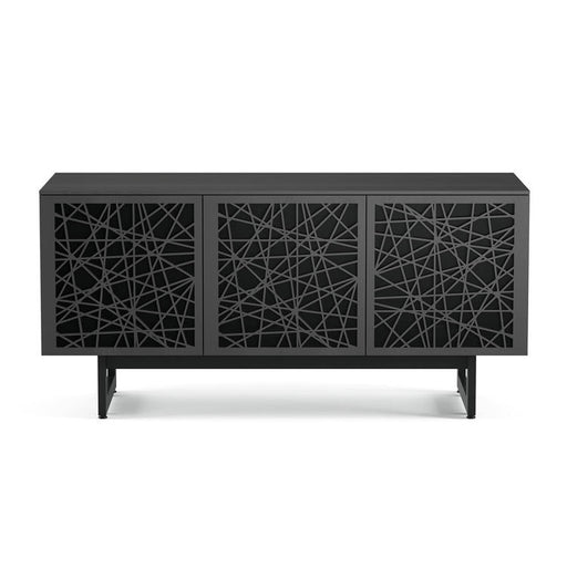 BDI BDIELEM8777CRL-ME-RI | Multimedia cabinet - Laser-cut doors - Charbon/Ricochet-Sonxplus St-Georges