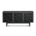 BDI BDIELEM8777CRL-ME-RI | Multimedia cabinet - Laser-cut doors - Charbon/Ricochet-Sonxplus St-Georges