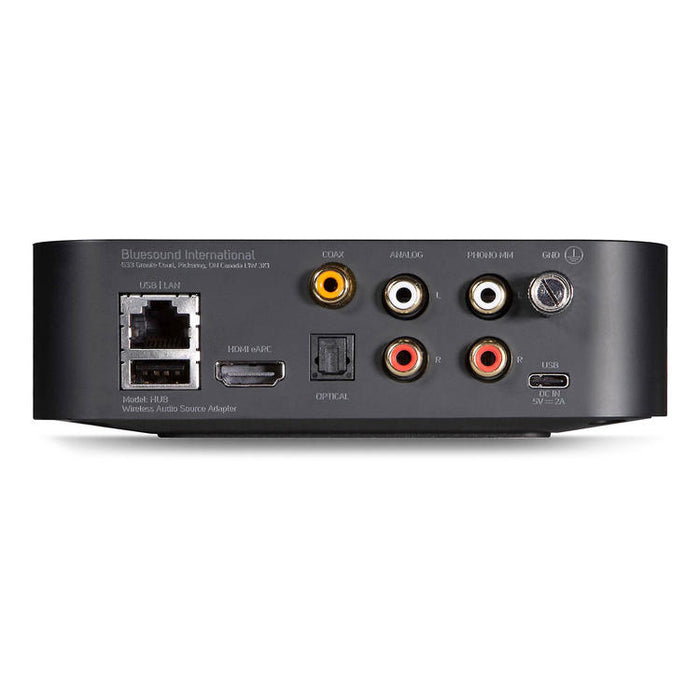 Bluesound HUB | Multi-room Network Player - HDMI ARC - BLuOS - Wireless - Black-Sonxplus St-Georges