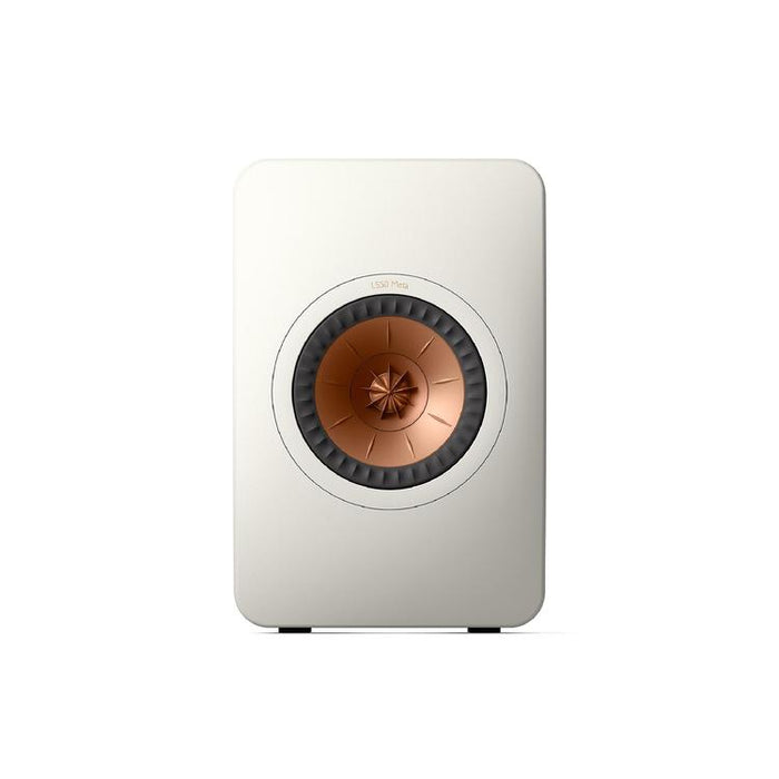 KEF LS50 META | Uni-Q 12th Generation HiFi Speakers - Bass reflex 2-way - Metamaterial absorption technology - Mineral White - Pair-Sonxplus St-Georges