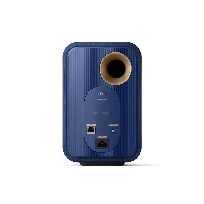 KEF LSX II | Wireless HiFi Speakers - Compact & Versatile - Cobalt Blue - Pair-Sonxplus St-Georges