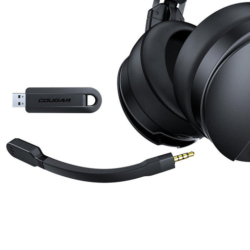 Cougar Omnes Essential | Wireless gaming headset - Integrated microphone - RGB lighting - Black-Sonxplus St-Georges