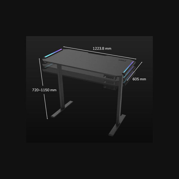 Cougar E-Deimus 120 | Electric gaming table - Integrated ports - RGB lighting - Black-Sonxplus St-Georges