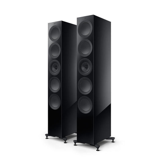 KEF R11 Meta | Floorstanding Speakers - Bass Reflex 3 way - Hi-Fi - Black Gloss - Pair-Sonxplus St-Georges