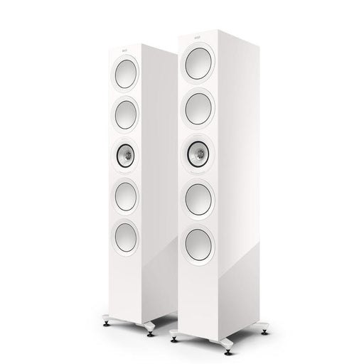 KEF R11 Meta | Floorstanding Speakers - Bass Reflex 3 way - Hi-Fi - Gloss White - Pair-Sonxplus St-Georges