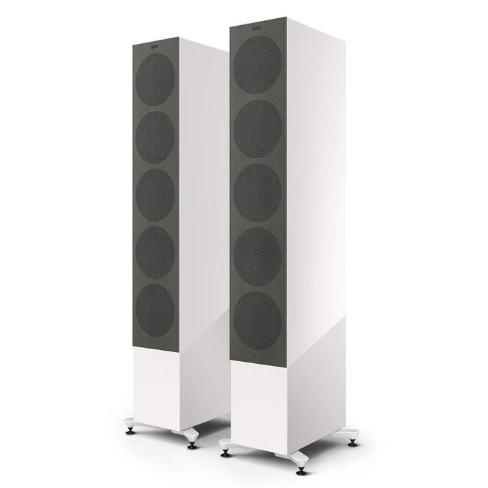 KEF R11 Meta | Floorstanding Speakers - Bass Reflex 3 way - Hi-Fi - Gloss White - Pair-Sonxplus St-Georges