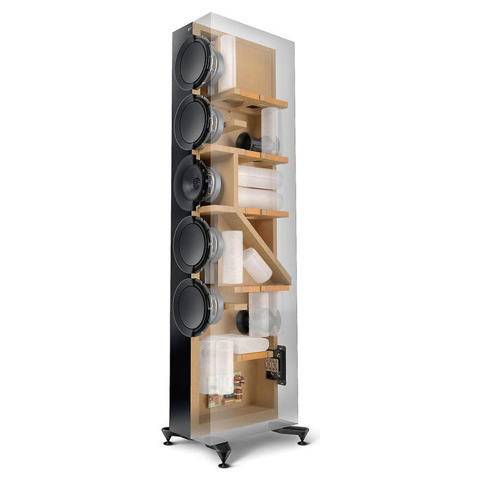 KEF R11 Meta | Floorstanding Speakers - Bass Reflex 3 way - Hi-Fi - Gloss White - Pair-Sonxplus St-Georges