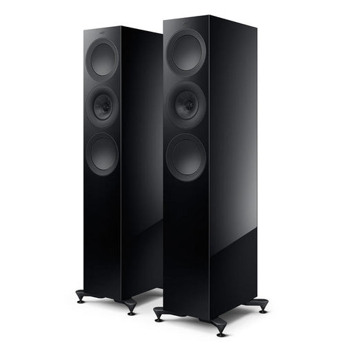 KEF R7 Meta | Floorstanding Speakers - Bass Reflex 3 way - Hi-Fi - Black Gloss - Pair-Sonxplus St-Georges