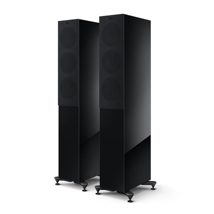 KEF R5 Meta | Floorstanding Speakers - Bass Reflex 3 way - Hi-Fi - Black Gloss - Pair-Sonxplus St-Georges