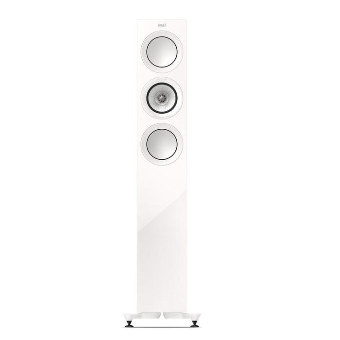 KEF R5 Meta | Floorstanding Speakers - Bass Reflex 3 way - Hi-Fi - Gloss White - Pair-Sonxplus St-Georges