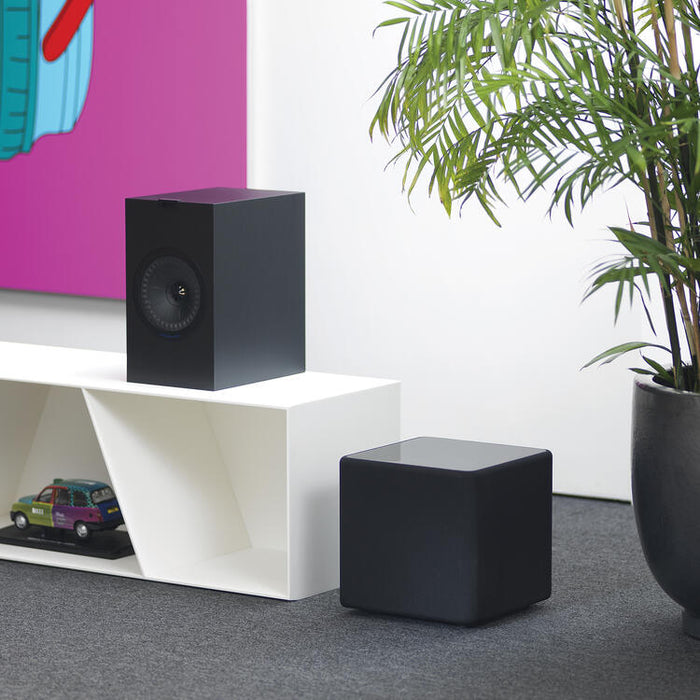 KEF Kube 8B | Subwoofer - 8in - 300 Watts RMS - Black-Sonxplus St-Georges