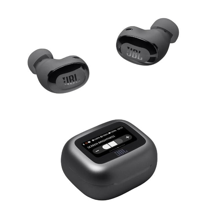 JBL Live Buds 3 | In-Ear Headphones - 1.45" LED Touch Screen - Bluetooth - Black-Sonxplus St-Georges