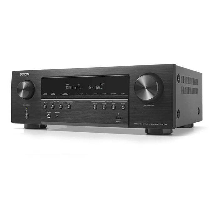 Denon AVR-S770H | AV Receiver - 7.2 channels - Home theater - 8K - Integrated HEOS - 75W - Black-Sonxplus St-Georges