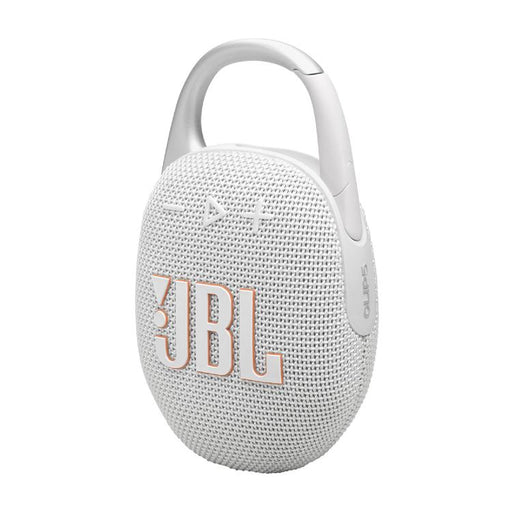 JBL Clip 5 | Portable carabiner speaker - Bluetooth - IP67 - White-Sonxplus St-Georges