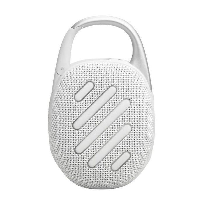 JBL Clip 5 | Portable carabiner speaker - Bluetooth - IP67 - White-Sonxplus St-Georges