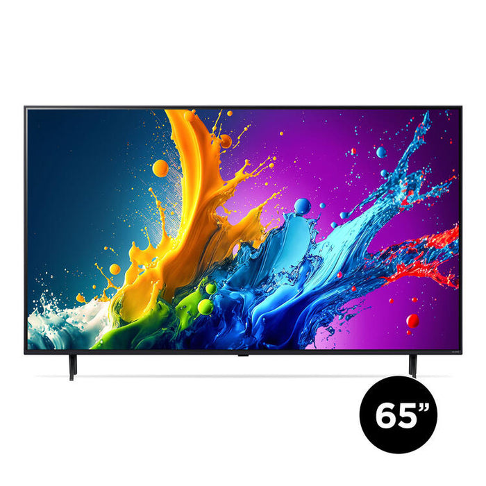 LG 65QNED80TUC | 65" QNED 4K TV - UHD 4K - QNED80 Series - 60Hz - Processor IA a5 4K Gen7 - Black-Sonxplus St-Georges