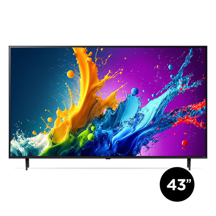 LG 43QNED80TUC | Television 43" QNED 4K - UHD 4K - QNED80 Series - 60Hz - Processor IA a5 4K Gen7 - Black-Sonxplus St-Georges