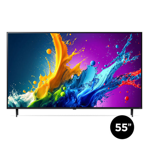 LG 55QNED80TUC | 55" QNED 4K TV - UHD 4K - QNED80 Series - 60Hz - Processor IA a5 4K Gen7 - Black-Sonxplus St-Georges