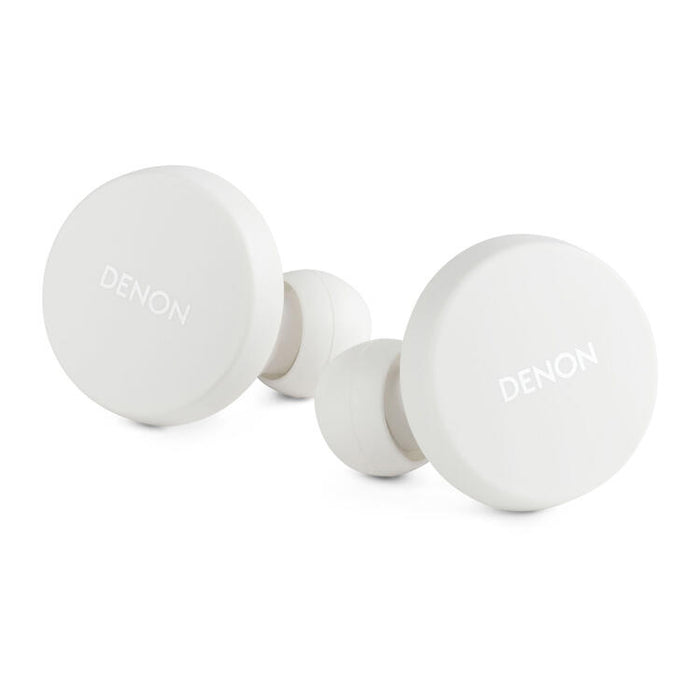 Denon PERL | In-Ear Headphones - Wireless - Bluetooth - Masimo Adaptive Acoustic Technology - White-Sonxplus St-Georges