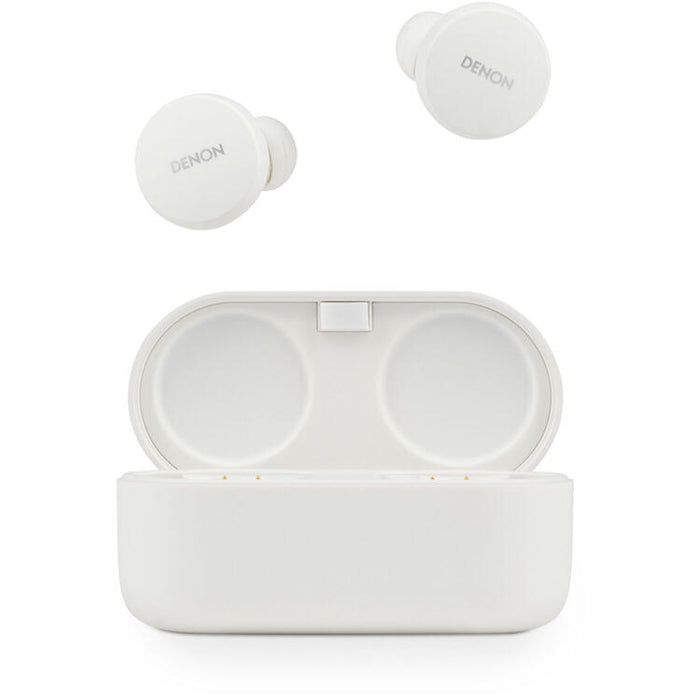 Denon PERL | In-Ear Headphones - Wireless - Bluetooth - Masimo Adaptive Acoustic Technology - White-Sonxplus St-Georges