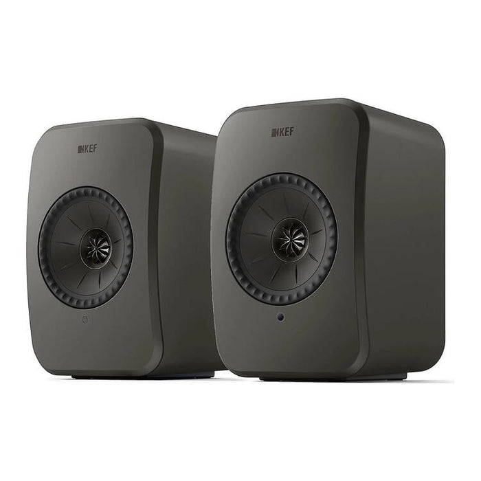 KEF LSX II LT | Wireless HiFi Speakers - Compact & Versatile - Graphite Grey - Pair-Sonxplus St-Georges