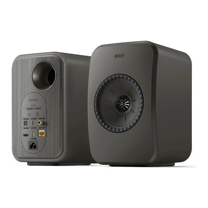 KEF LSX II LT | Wireless HiFi Speakers - Compact & Versatile - Graphite Grey - Pair-Sonxplus St-Georges