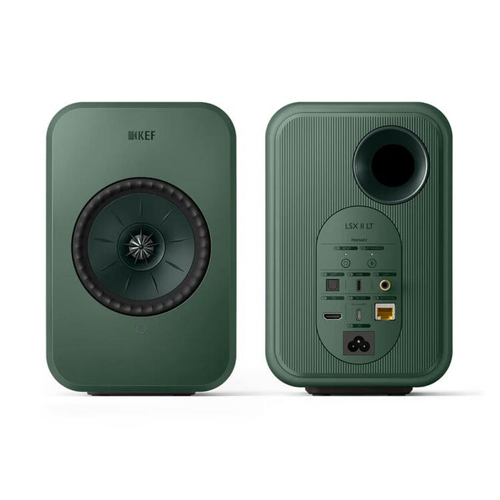 KEF LSX II LT | Wireless HiFi Speakers - Compact & Versatile - Sage Green - Pair-Sonxplus St-Georges