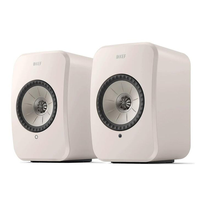 KEF LSX II LT | Wireless HiFi Speakers - Compact & Versatile - Pebble White - Pair-Sonxplus St-Georges