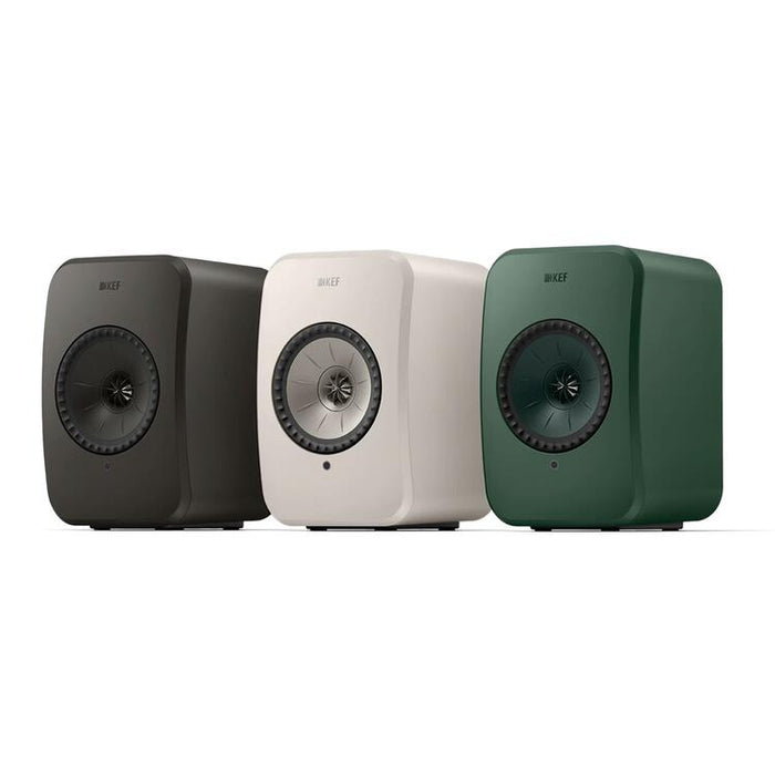 KEF LSX II LT | Wireless HiFi Speakers - Compact & Versatile - Pebble White - Pair-Sonxplus St-Georges