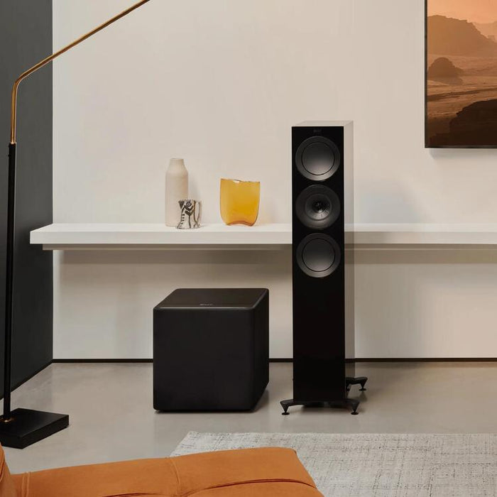 KEF KUBE 12 MIE | Subwoofer - 12in - 300 Watts Class D - Black-Sonxplus St-Georges