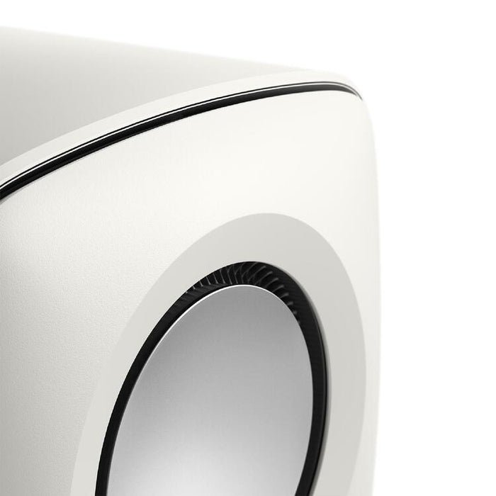 KEF KC92 | 2x9" Subwoofer - 1000W RMS - Music Integrity Engine - White-Sonxplus St-Georges