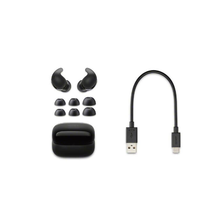 Sony LinkBuds Fit | In-Ear Headphones - 100% Wireless - Bluetooth - Microphone - Active Noise Cancellation - Black-Sonxplus St-Georges