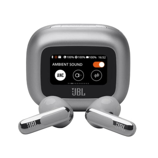 JBL Live Flex 3 | In-ear headphones - Wireless - Noise reduction - 1.45" touch screen - Silver-Sonxplus St-Georges