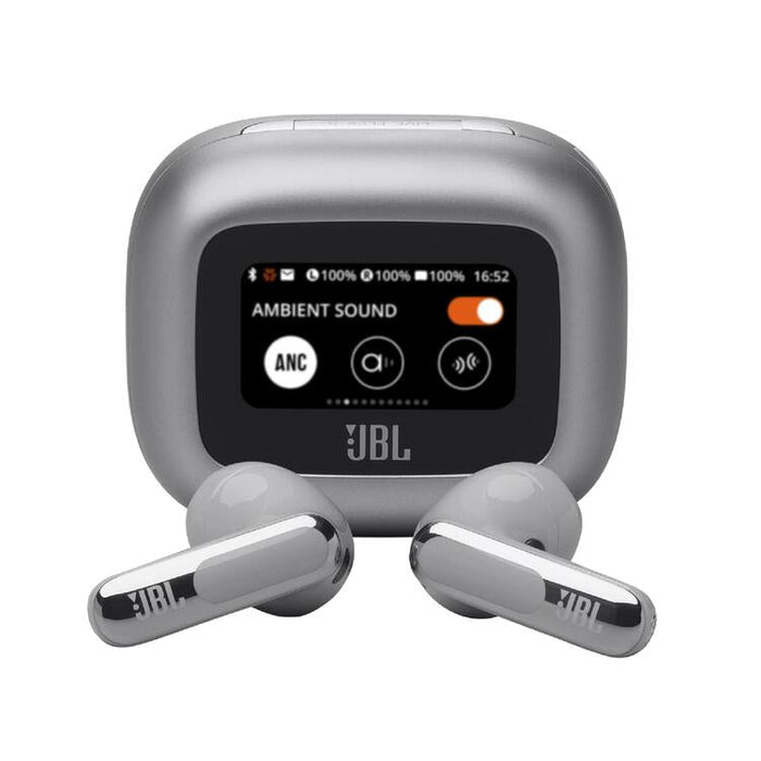 JBL Live Flex 3 | In-ear headphones - Wireless - Noise reduction - 1.45" touch screen - Silver-Sonxplus St-Georges