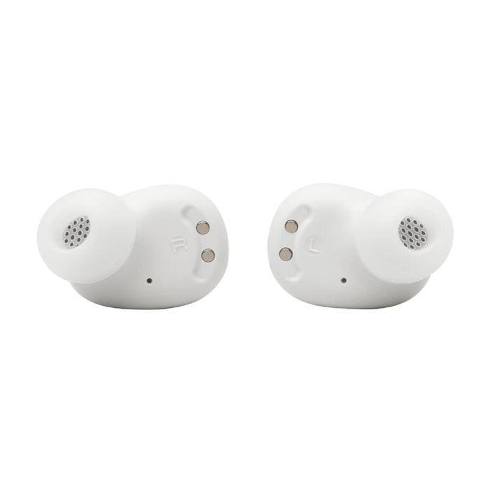 JBL Vibe Buds 2 | In-Ear Headphones - Wireless - Bluetooth - Smart Ambient Technology - White-Sonxplus St-Georges