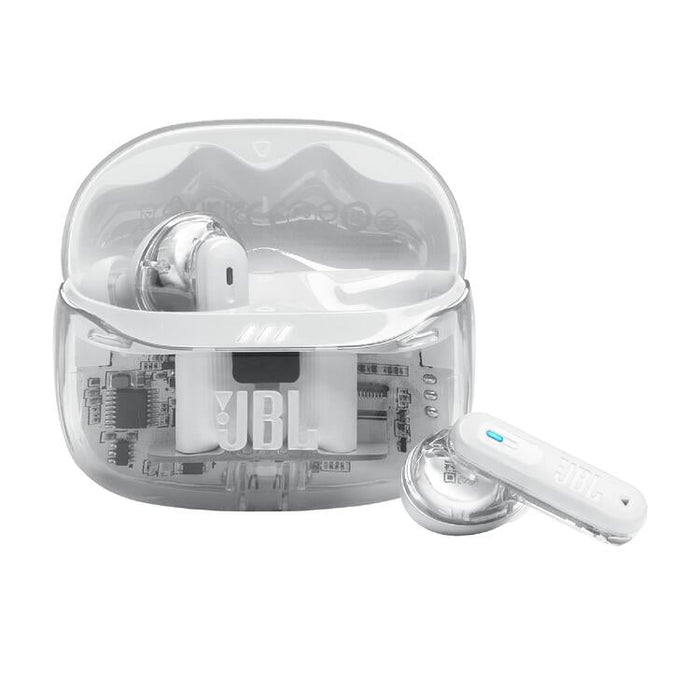 JBL Tune Beam 2 | In-Ear Headphones - 100% Wireless - Bluetooth - Smart Ambient - 6 Microphones - Phantom White-Sonxplus St-Georges