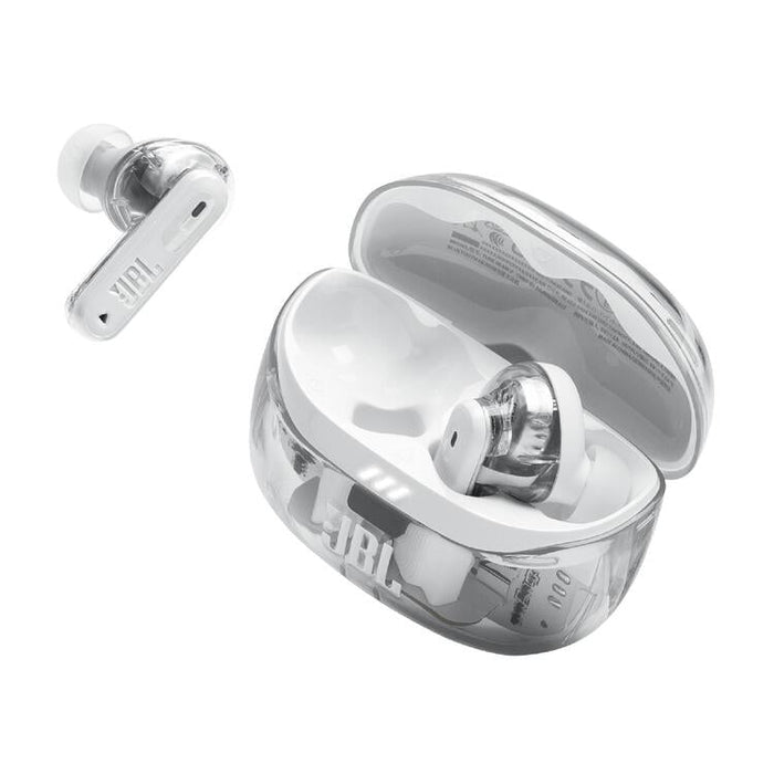 JBL Tune Beam 2 | In-Ear Headphones - 100% Wireless - Bluetooth - Smart Ambient - 6 Microphones - Phantom White-Sonxplus St-Georges