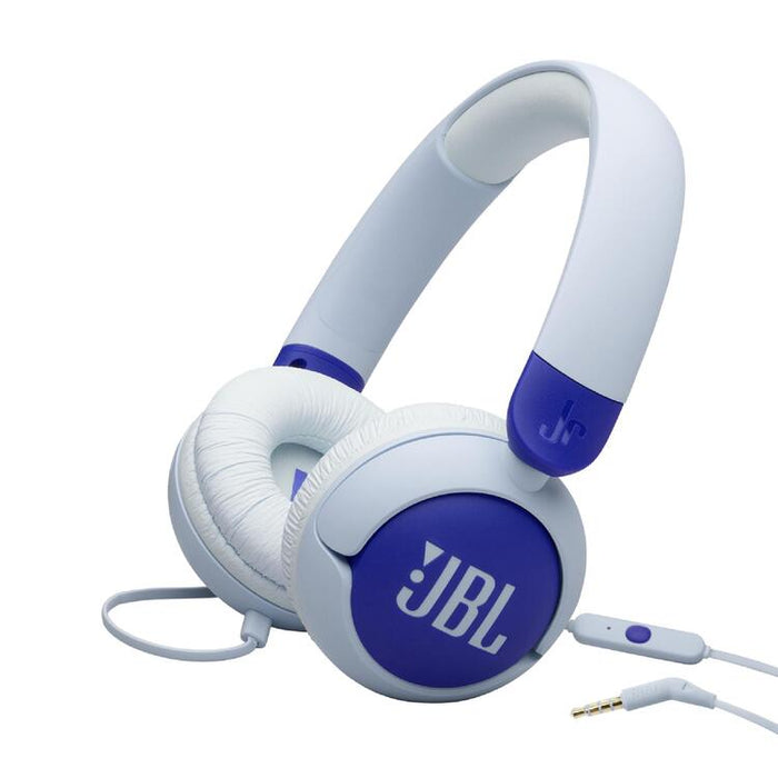 JBL JR320 | Around-ear wired headphones for kids - JBL Safe Sound - Microphone - Bleu-Sonxplus St-Georges