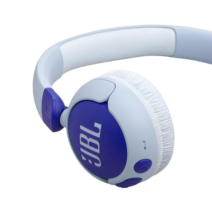 JBL JR 320BT | Wireless circumaural headphones for kids - Bluetooth - JBL Safe Sound - Microphone - Bleu-Sonxplus St-Georges