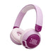 JBL JR 320BT | Wireless circumaural headphones for kids - Bluetooth - JBL Safe Sound - Microphone - Mauve-Sonxplus St-Georges