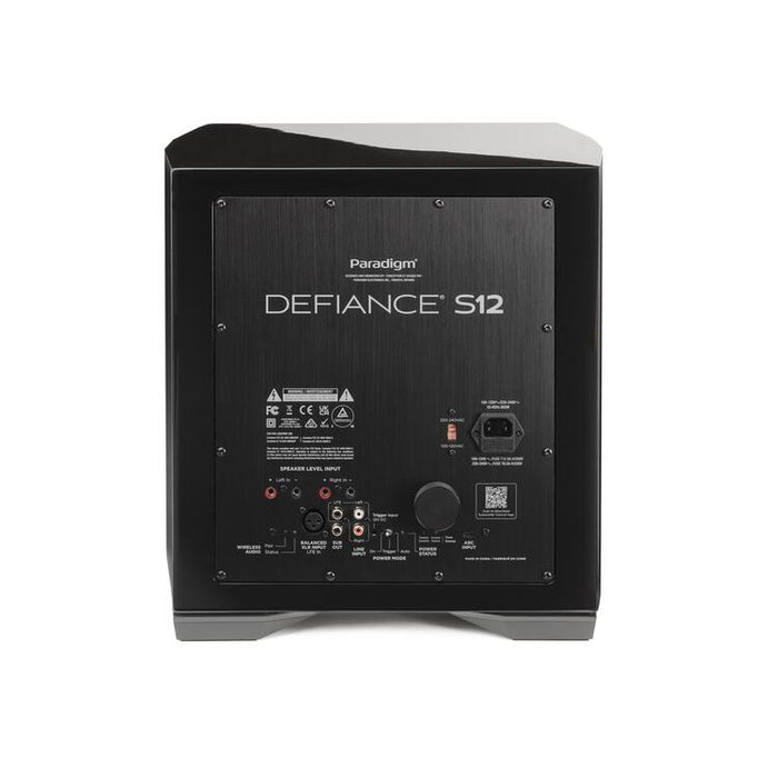 Paradigm DEFIANCE S12 | 12" subwoofer - 800W RMS - Unité-Sonxplus St-Georges