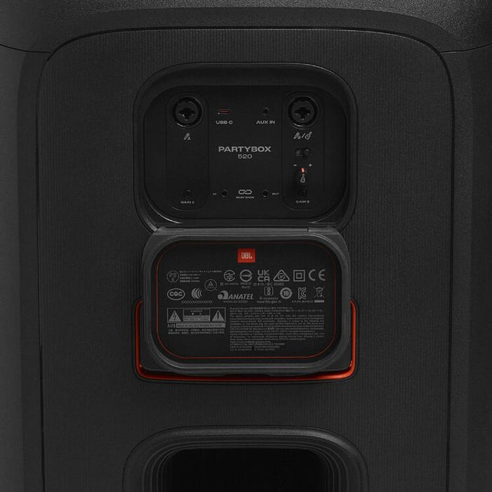 JBL Partybox 520 | Portable speaker - Wireless - Bluetooth - Light effects - 400W RMS - Black-Sonxplus St-Georges